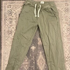 Marine Layer Green Jogger Sweatpants
